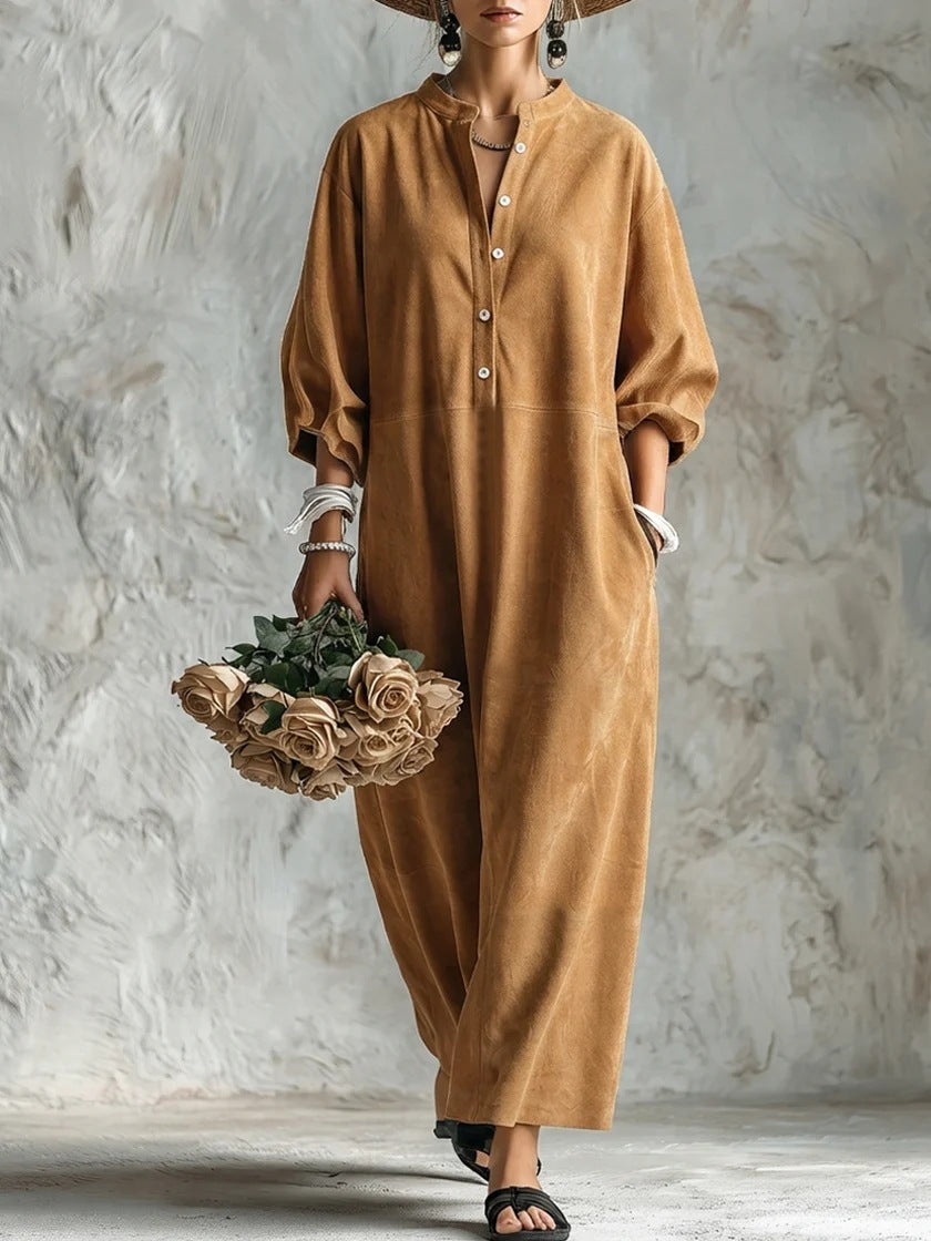 Damen Lässiges Maxikleid Drune