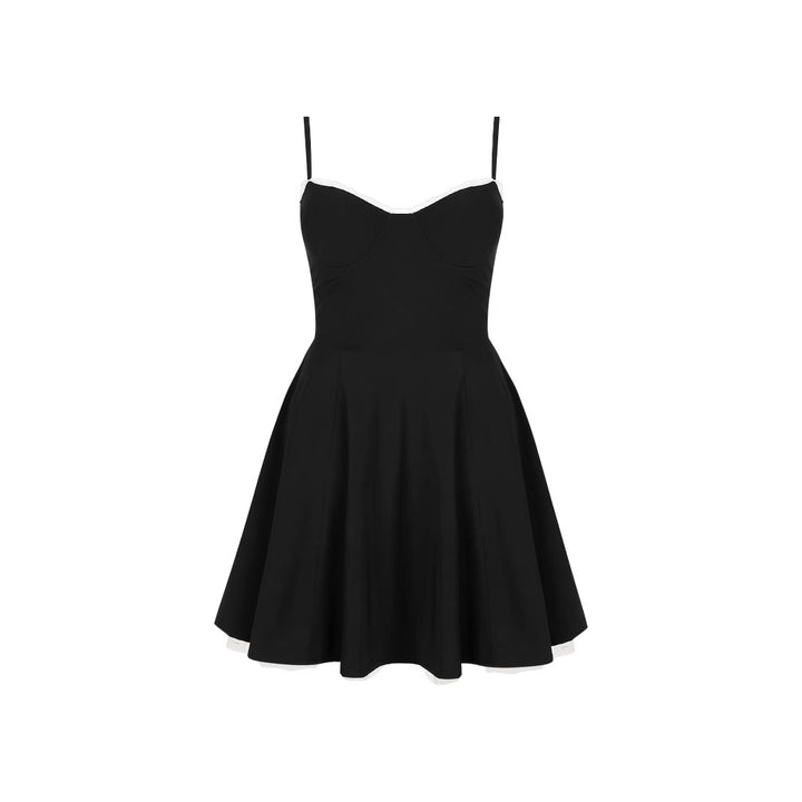 Damen A-Linien Kleid mit verführerischem Cup-Oberteil und schwingendem Rock Drune