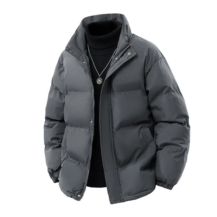 Herren Wattierte Oversize-Pufferjacke mit wasserabweisender Shell, hohem Stehkragen und verdecktem Reißverschluss Drune