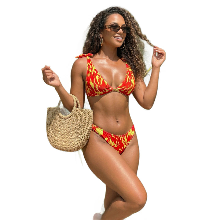 Damen Modischer Triangel-Bikini Drune
