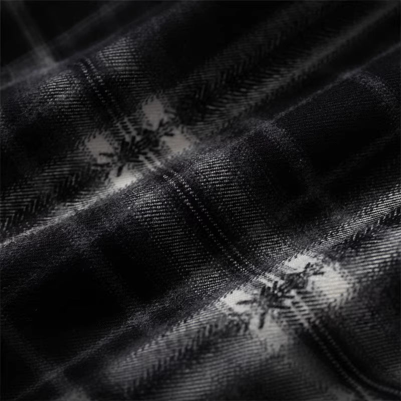 Damen Oversize-Flanellhemd mit asymmetrischem Saum Drune