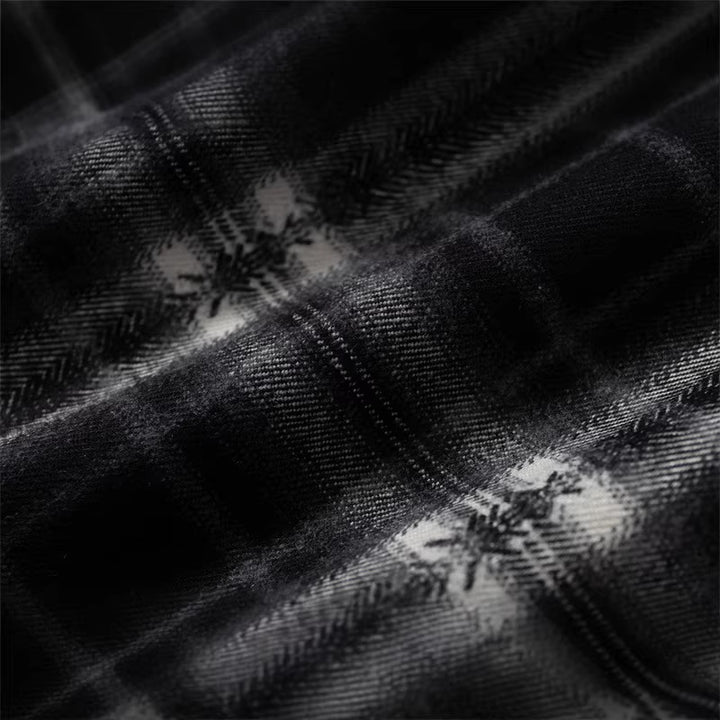 Damen Oversize-Flanellhemd mit asymmetrischem Saum Drune