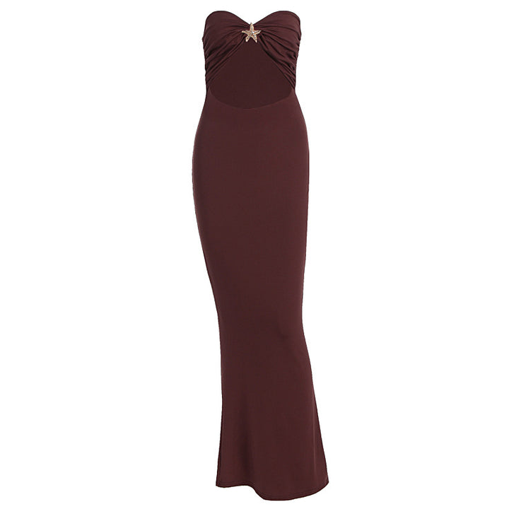 Damen Wickelkleid mit aufregendem Cut-Out und glamourösem Detail Drune