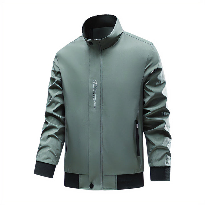Herren Sportliche Übergangsjacke mit hochschließendem Kragen und seitlichen Reißverschlusstaschen Drune