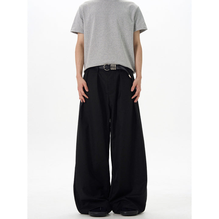 Herren Elegante Weitgeschnittene Stoffhose Drune