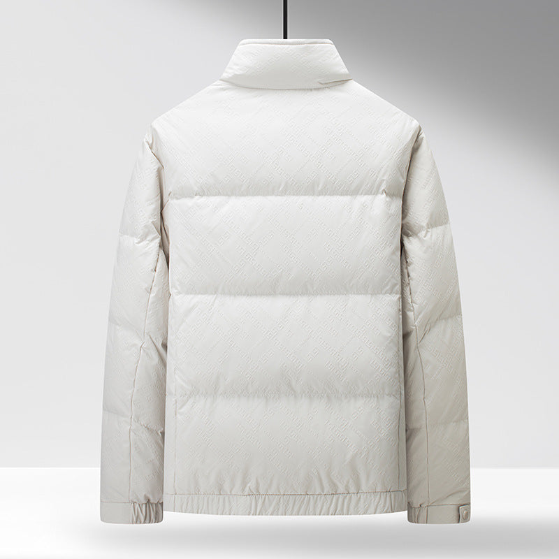 Drune | Daunenjacke Regular Fit Gepolstert Hoher Kragen Druckknopfverschluss