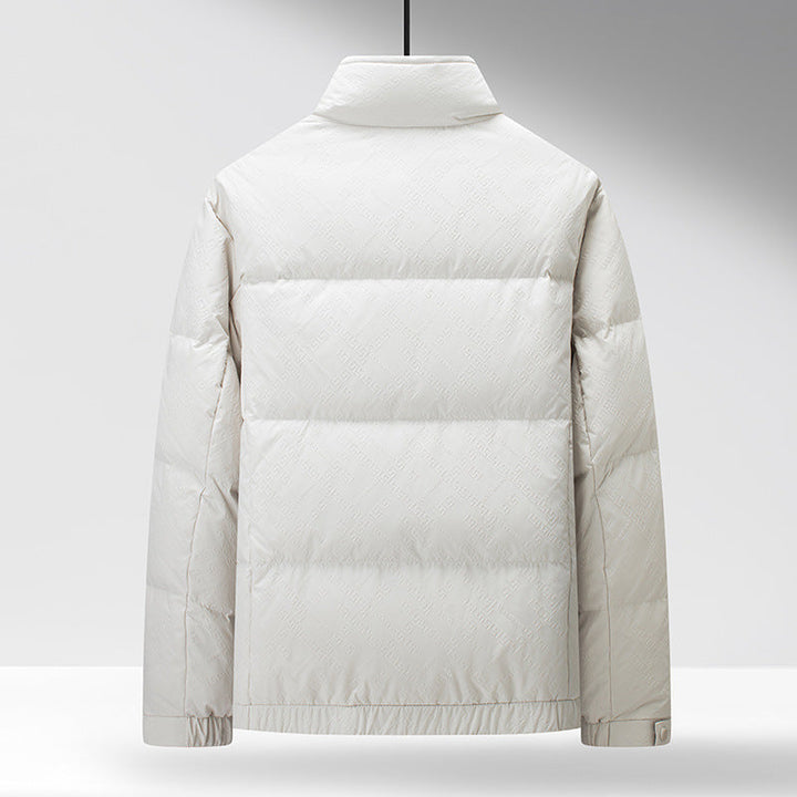 Drune | Daunenjacke Regular Fit Gepolstert Hoher Kragen Druckknopfverschluss