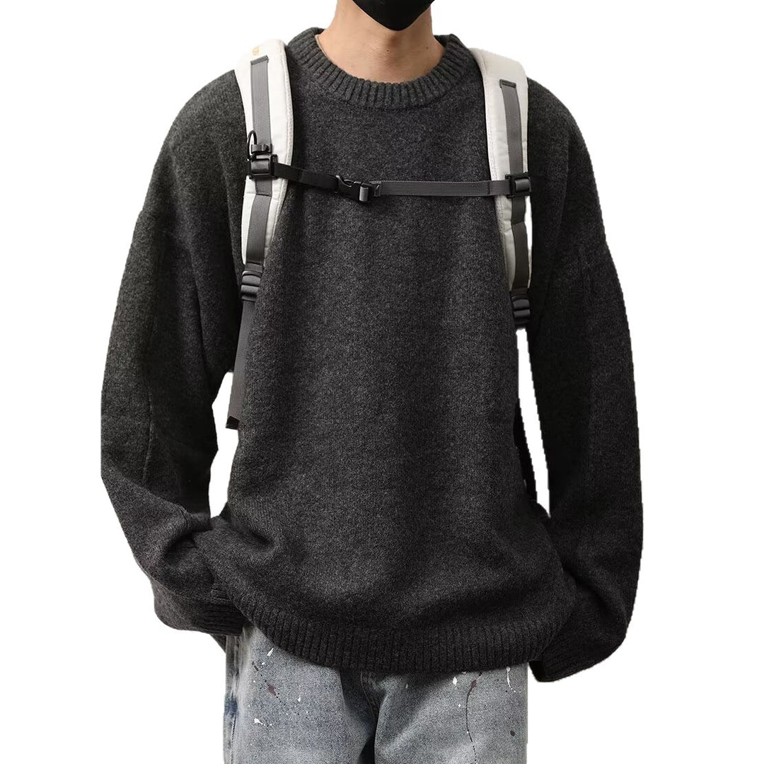 Herren Lockerer Strickpullover Drune