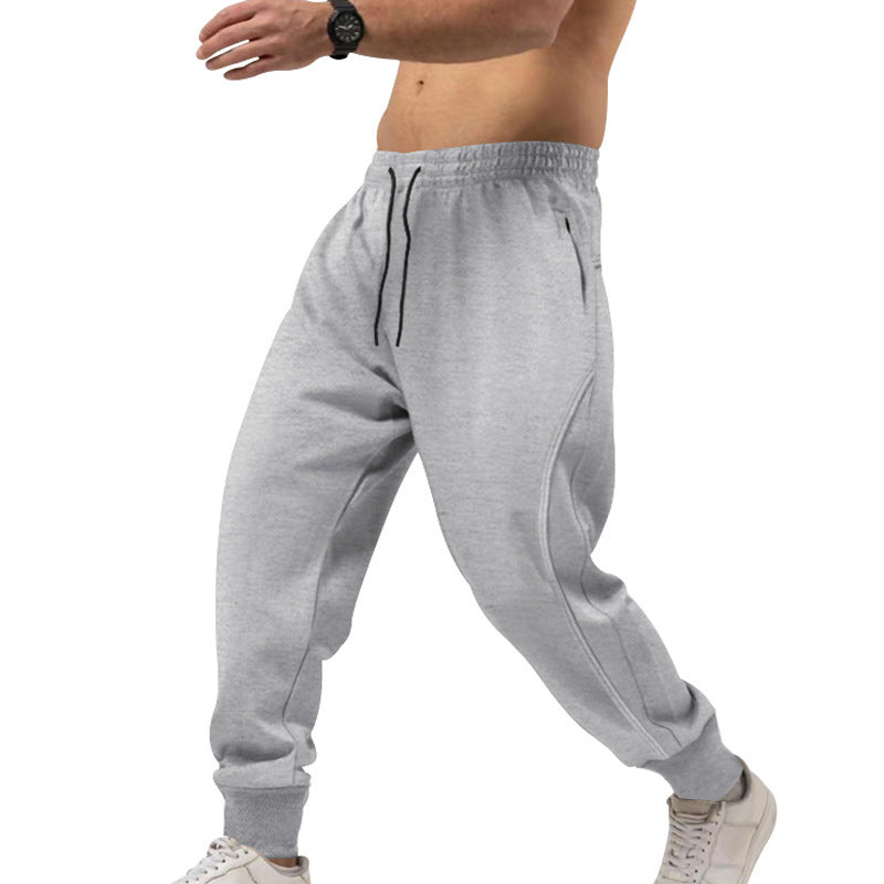 Herren sportliche Jogginghose mit elastischem Bund und Taschen Drune