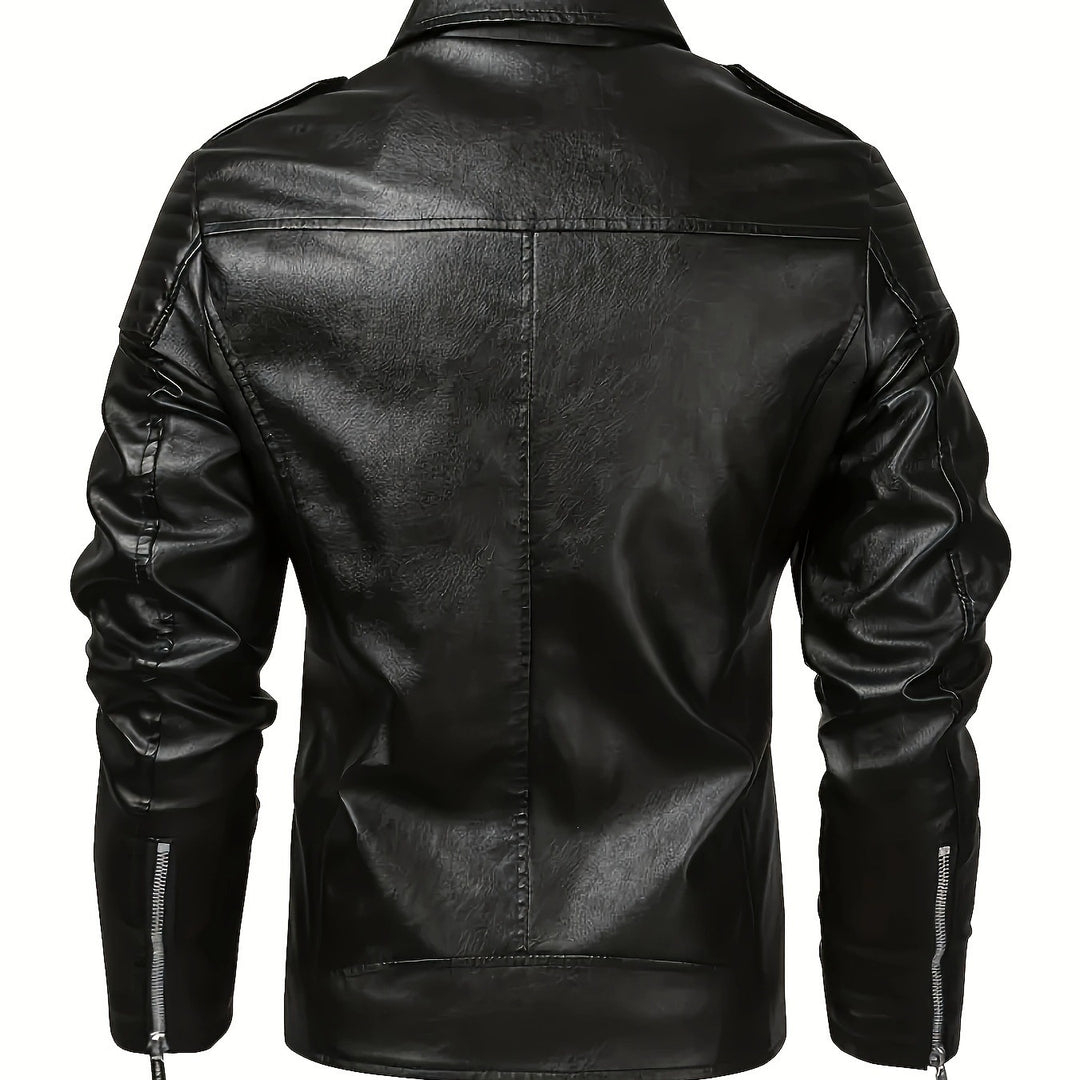 Herren Biker-Lederjacke Drune