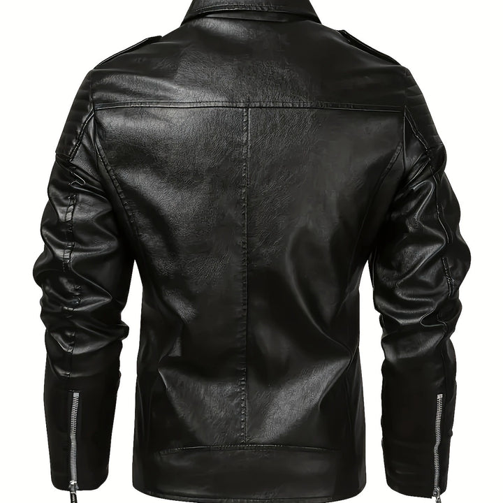 Herren Biker-Lederjacke Drune