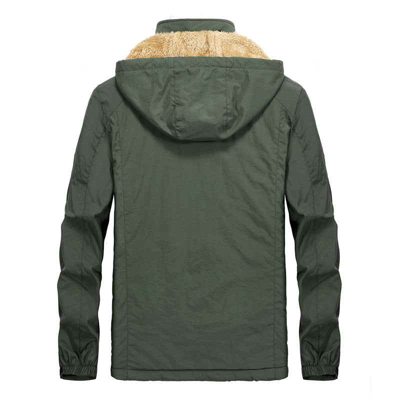 Herren Funktionale Outdoorjacke mit warmem Fleecefutter Drune