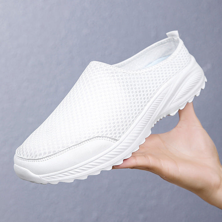 Unisex nan atmungsaktiver Mesh-Mule mit griffiger Flexlaufsohle und gepolstertem Komfortfußbett Drune