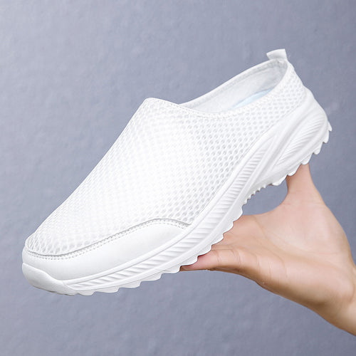 Unisex nan atmungsaktiver Mesh-Mule mit griffiger Flexlaufsohle und gepolstertem Komfortfußbett Drune