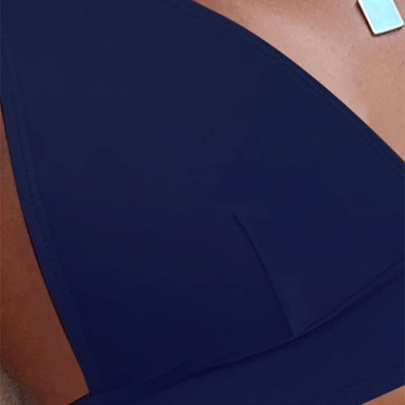 Damen Hochgeschnittener Bikini mit elegantem V-Ausschnitt Drune