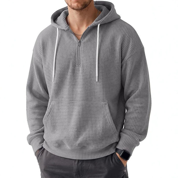 Herren Bequemer Kapuzenpullover mit Reißverschluss Drune