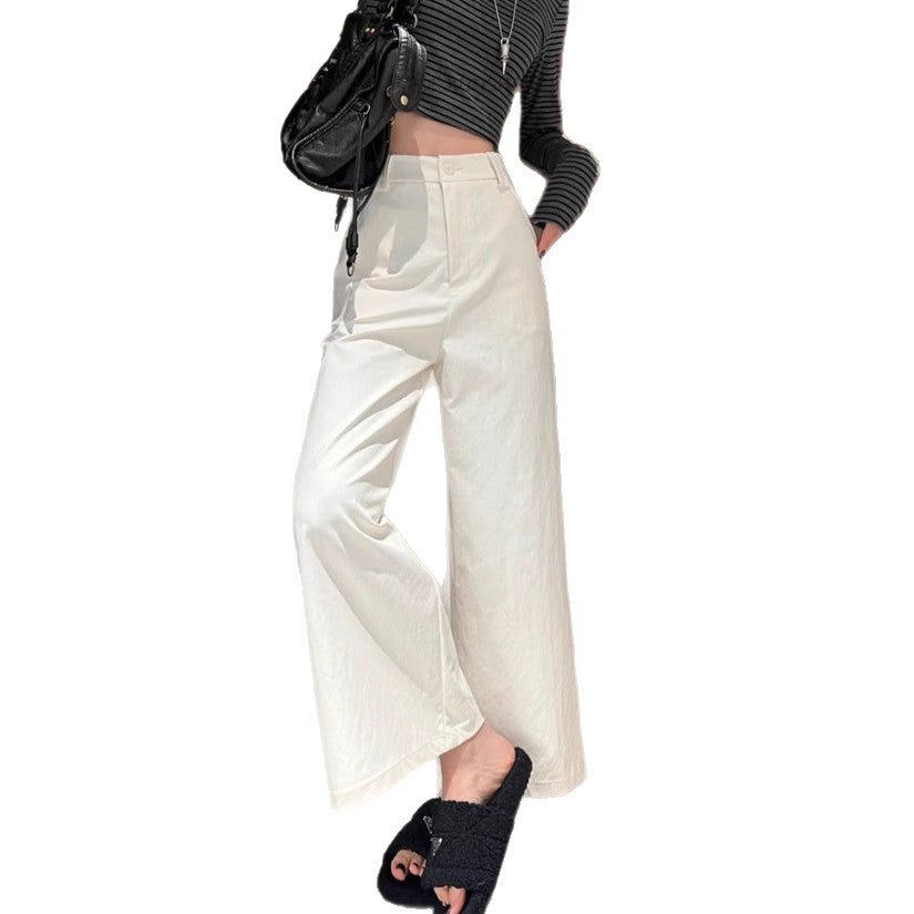 Damen Weitgeschnittene High-Waist-Hose Drune