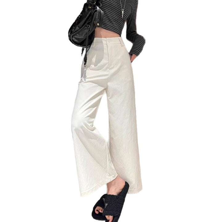 Damen Weitgeschnittene High-Waist-Hose Drune