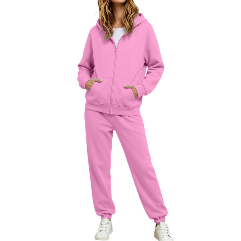 Damen Komfortabler Kapuzenpullover und Jogginghose Set Drune