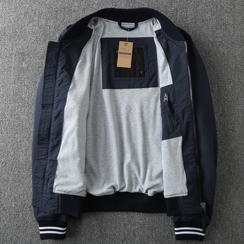 Herren Sportliche Bomberjacke mit praktischen Taschen und elastischen Bündchen Drune