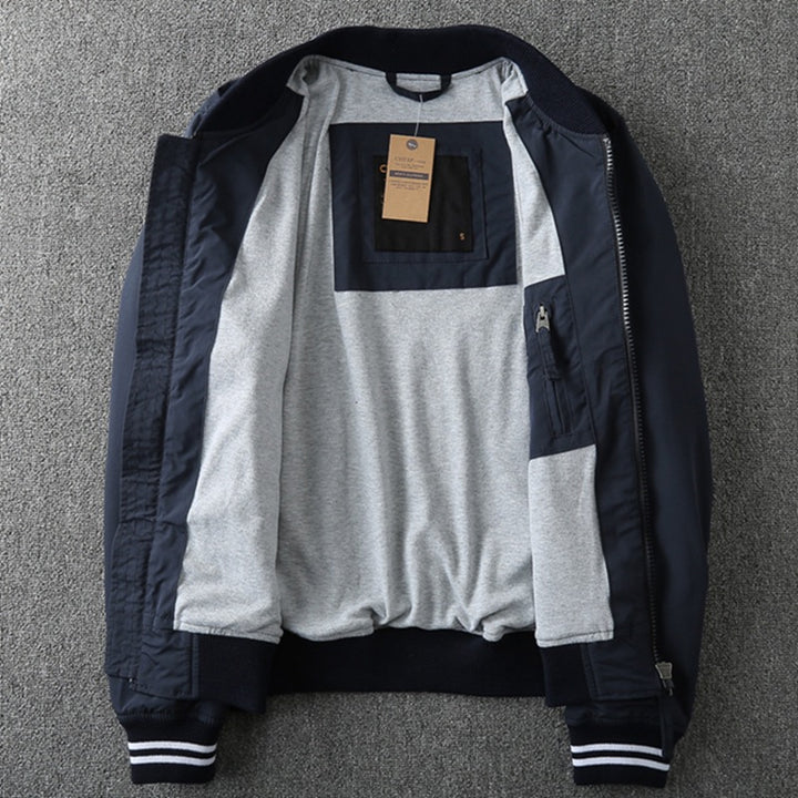 Herren Sportliche Bomberjacke mit praktischen Taschen und elastischen Bündchen Drune