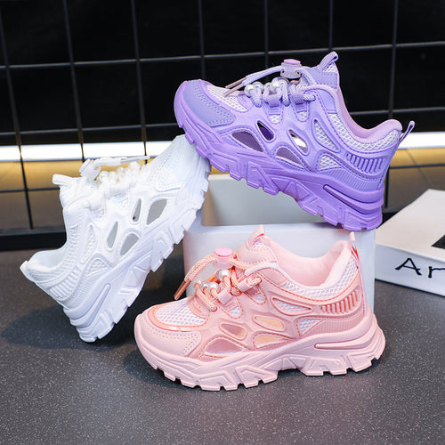 Mädchen Leichte Performance Sneakers mit Atmungsaktivem Mesh-Oberleder Drune