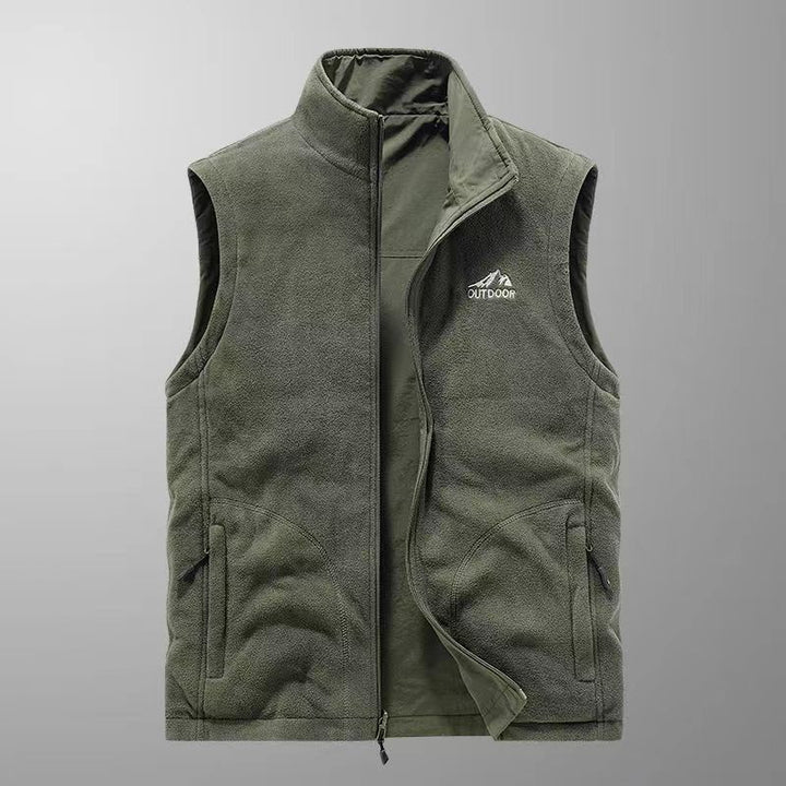 Herren Multifunktionale Field‑Utility‑Weste mit Mehrfachtaschen und Stehkragen Drune