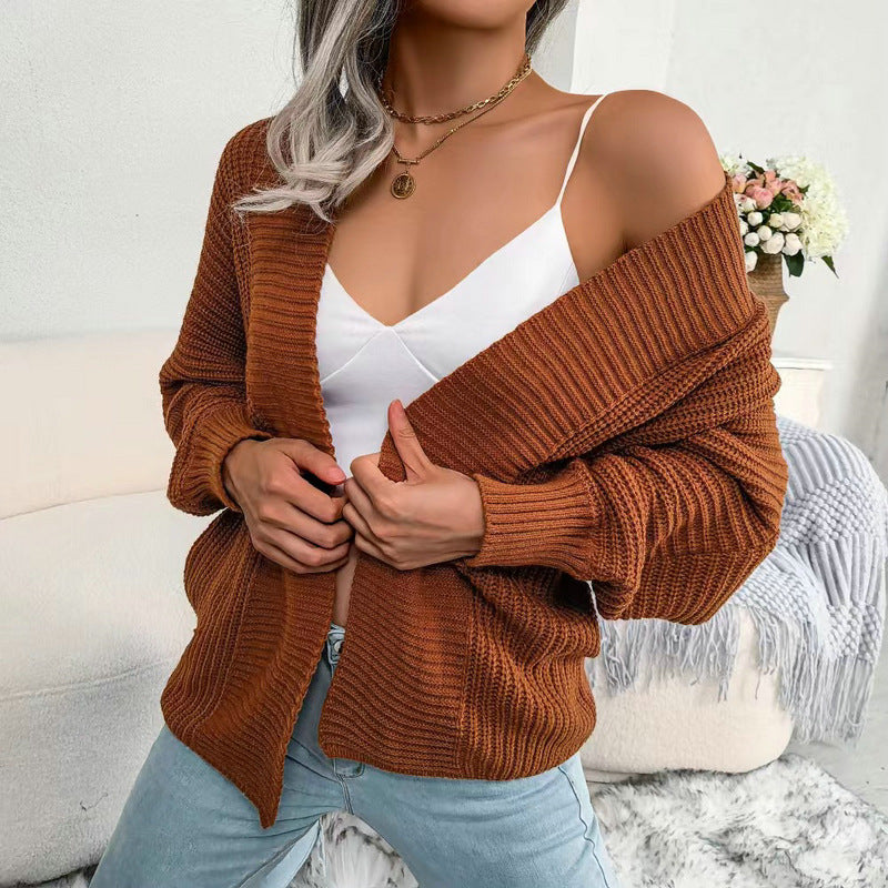 Damen Strickjacke mit oversized Schnitt Drune
