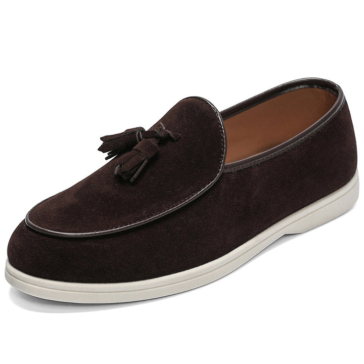 Herren Elegante Mokassins aus Veloursleder