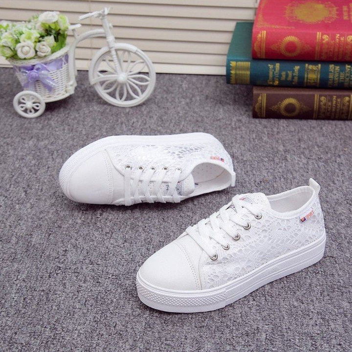 Damen Sneaker mit luftiger Spitzen-Optik und bequemer Sohle Drune