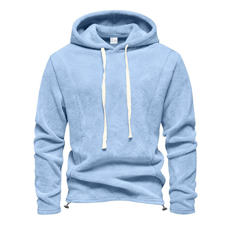 Herren Fleece-Hoodie mit Kapuze und verstellbarem Saum Drune