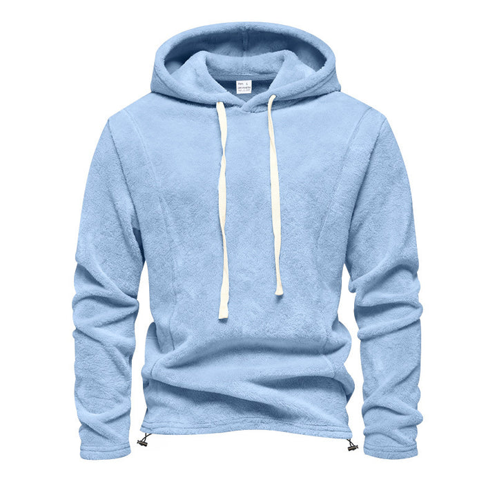 Herren Fleece-Hoodie mit Kapuze und verstellbarem Saum Drune