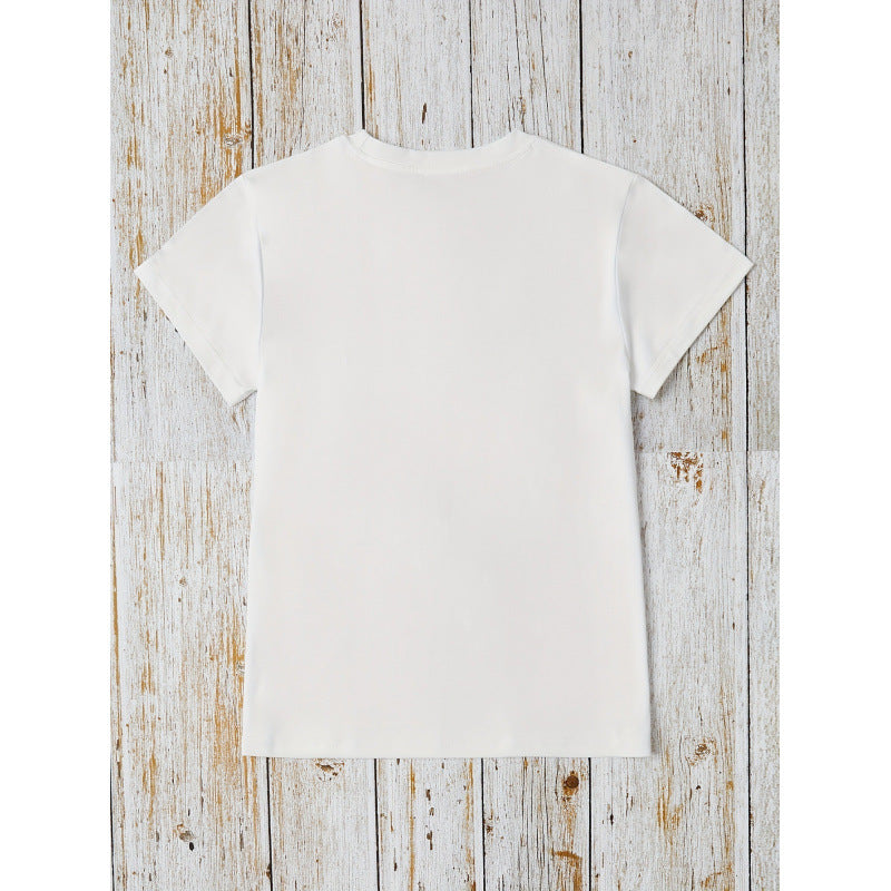 Damen T-Shirt mit elegantem Leoprint Schleifenmotiv Drune