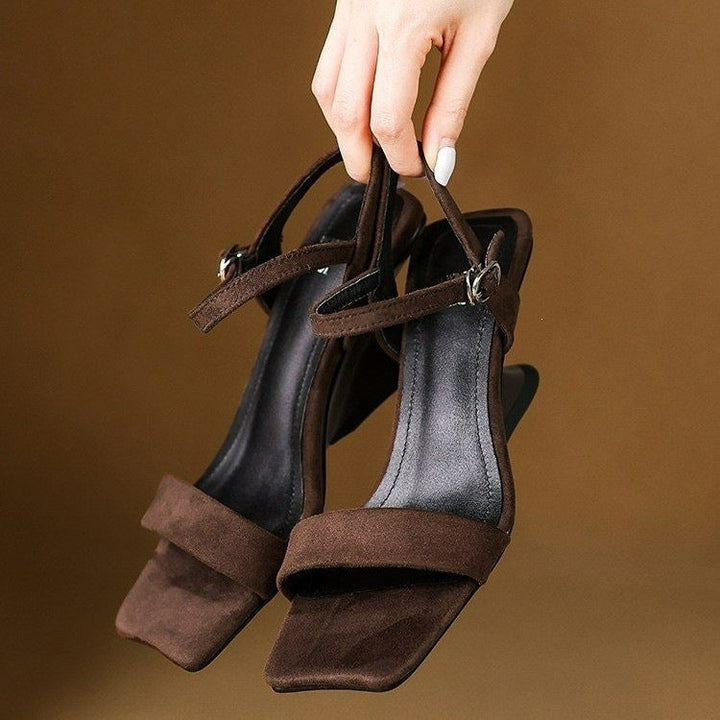 Damen Wedge-Sandalen mit verstellbarem Riemen und gepolstertem Fußbett Drune
