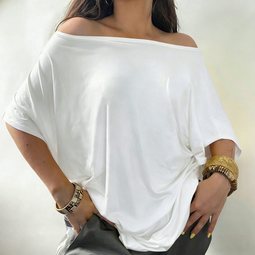 Damen lässiges Oversized T-Shirt Drune