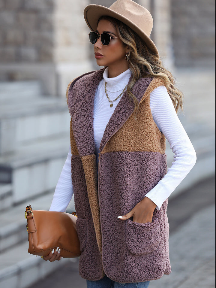 Damen Wende-Weste aus kuscheligem Fleece mit großen Taschen Drune