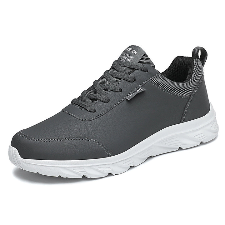 Herren nan schlanker City-Sneaker mit wasserabweisender Kunstlederoberfläche, stoßabsorbierender EVA-Zwischensohle und gepolstertem Fersenkragen Drune