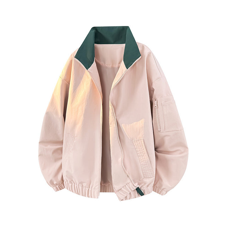 Damen Modische Übergangsjacke mit hohem Kragen und praktischen Taschen Drune