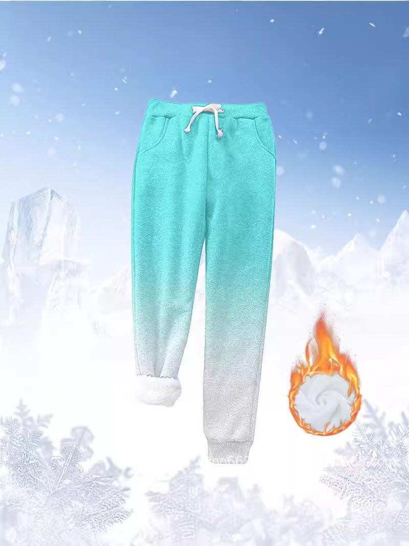 Damen Fleece-Jogginghose mit warmem Innenfutter und elastischem Bund Drune