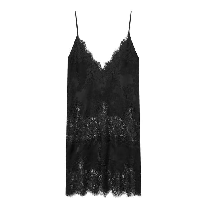 Damen Spitzen-Camisole mit verführerischem V-Ausschnitt und elegantem Spitzenbesatz Drune