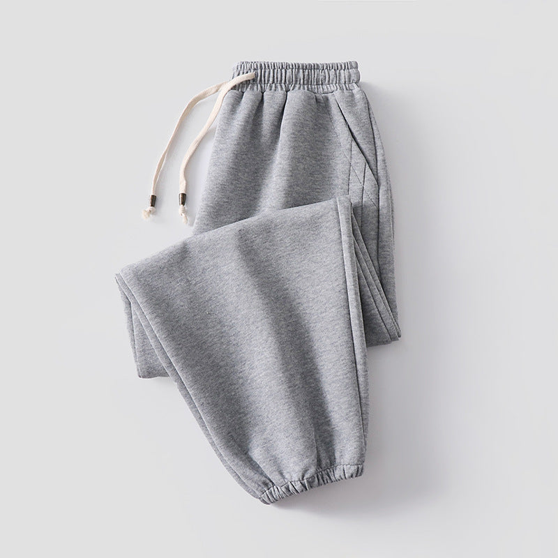 Damen Lässige Jogginghose aus weichem Baumwoll-Mix mit Tunnelzug und elastischen Knöchelbündchen Drune