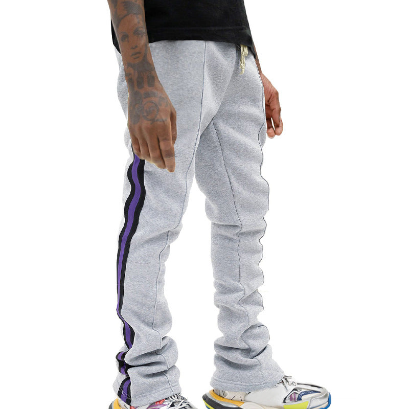 Herren nan schmal zulaufende Sweatpants mit sichtbarer Mittelnaht, elastischem Tunnelzugbund und lässigem Tapered Cut Drune