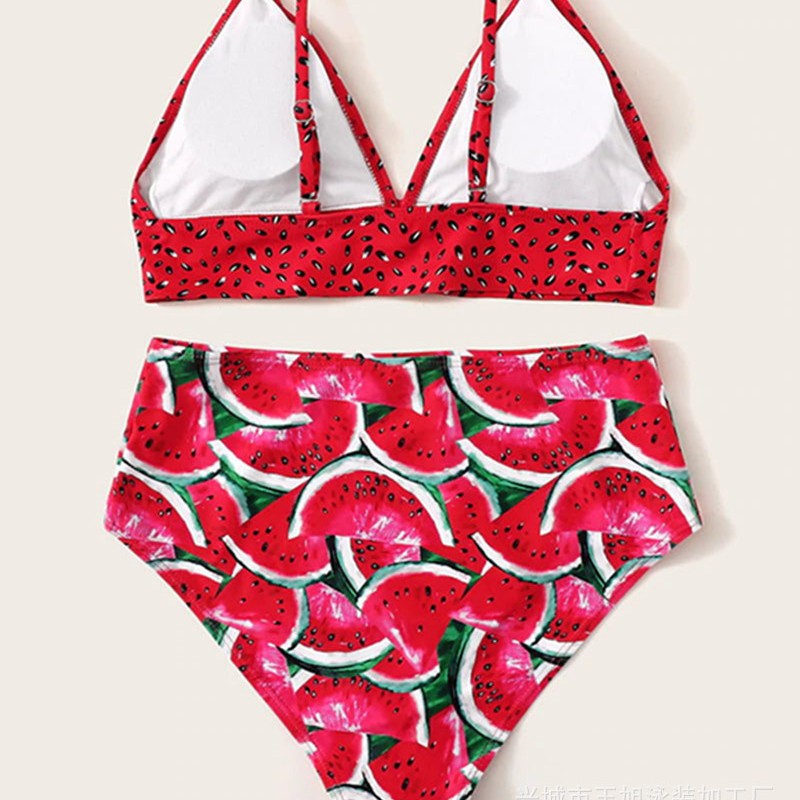 Damen Bikini-Set mit fruchtigem Ananas-Design Drune