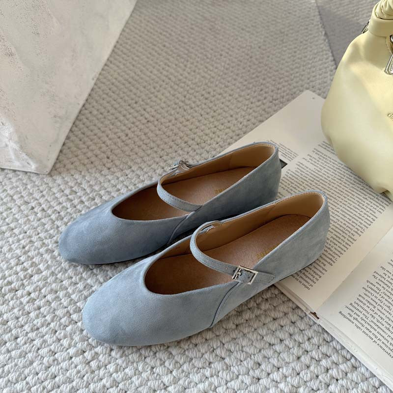 Damen Ballerinas mit verstellbarem Riemen Drune