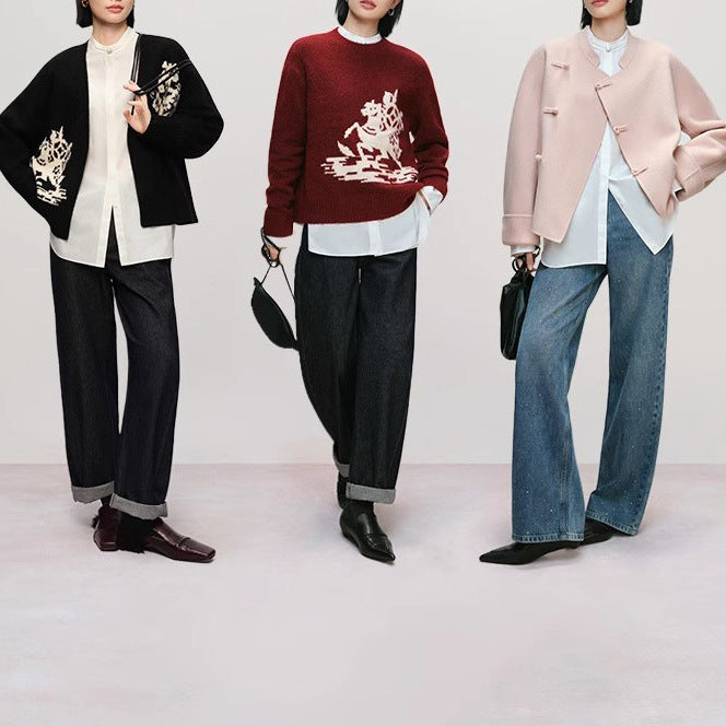Damen Elegante und modische Oversized Bluse Drune