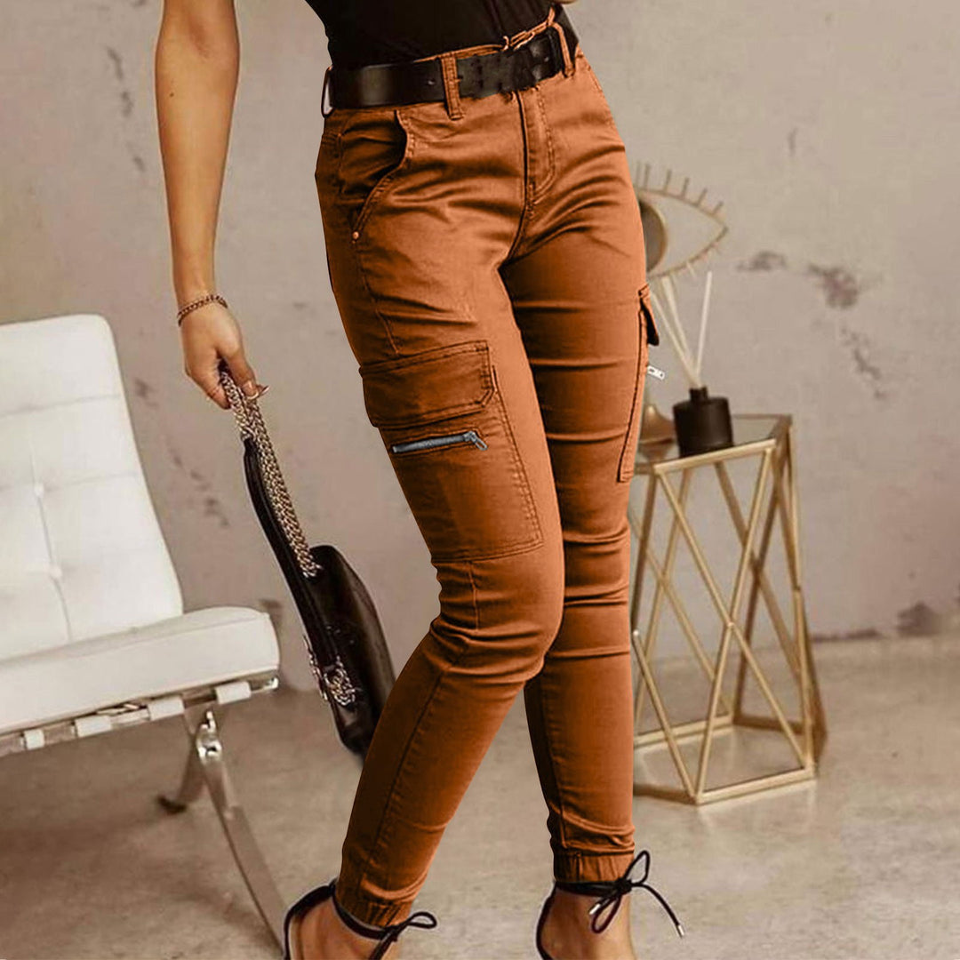 Damen Cargo-Hose mit figurbetontem Schnitt und vielen praktischen Taschen Drune
