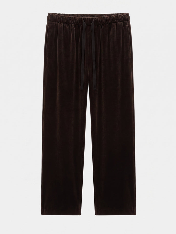 Damen Luxe Velours Loungehosen Drune