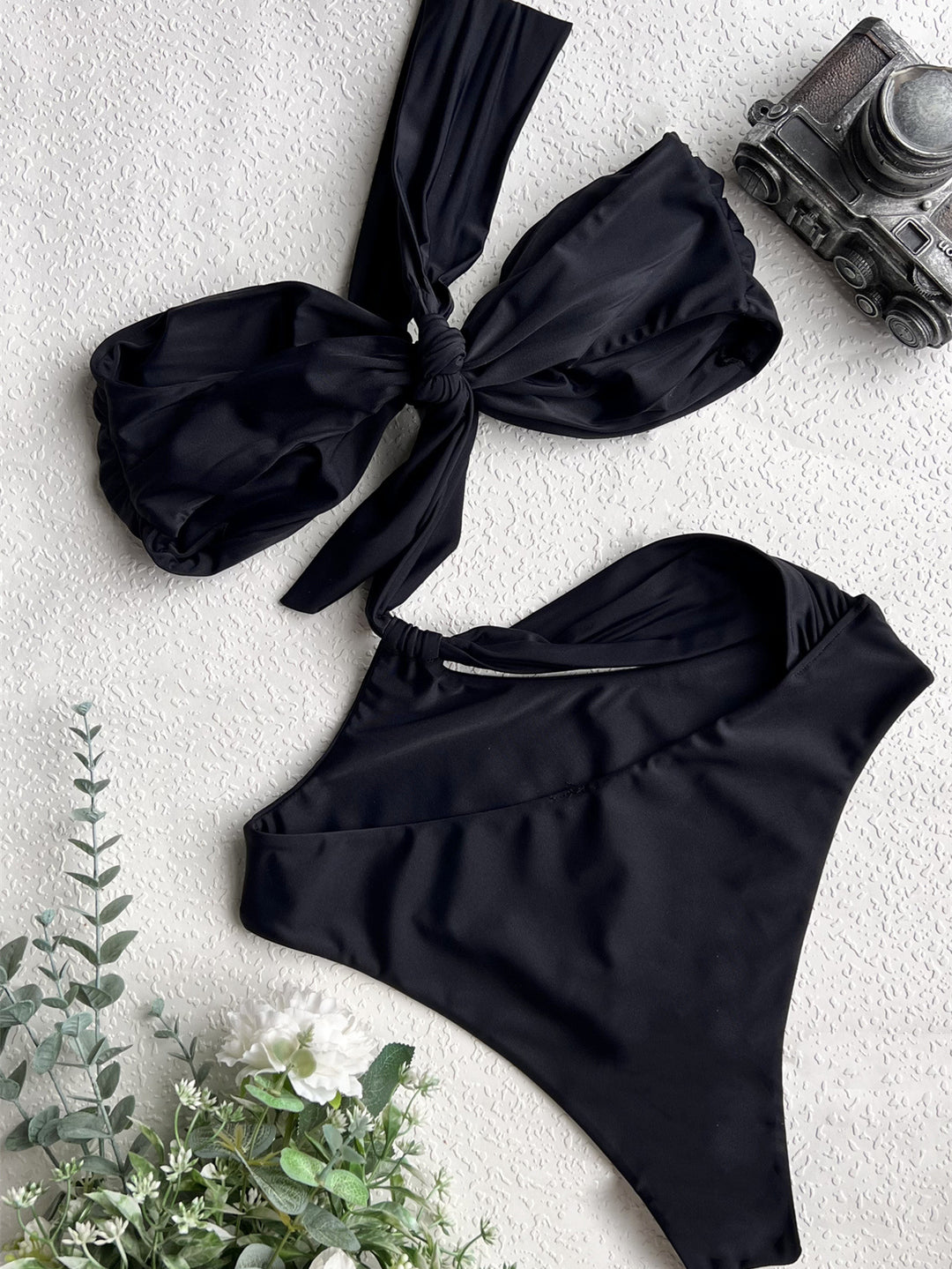 Damen Einseitiger Wickel-Bikini Drune