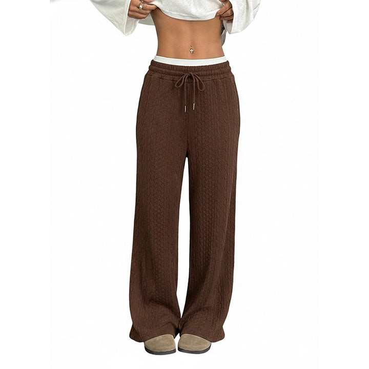 Damen Bequeme weite Strickhose Drune