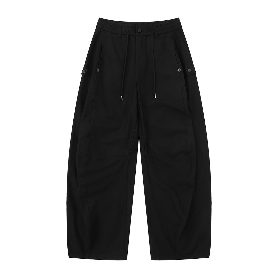 Damen Culotte-Cargohose im Utility-Stil mit elastischem Tunnelzugbund und aufgesetzten Klappentaschen Drune